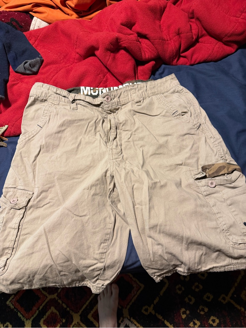 Men's Beige, grey, black Cargo Shorts
